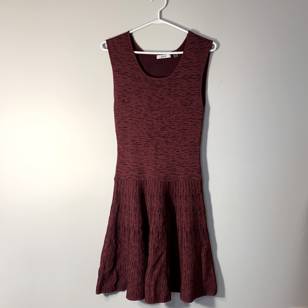 Dex Burgundy Dress